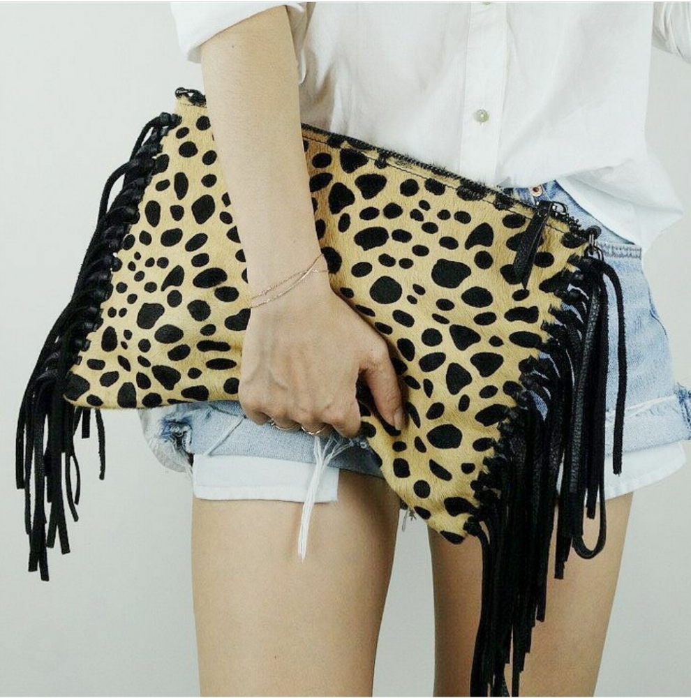 Mofe Leopard crossbody bag.